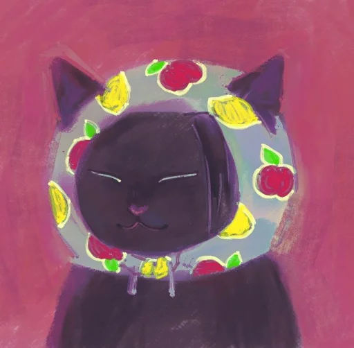 🐈 Стикер «Cat Kaisen-1 ‍⬛» для Telegram