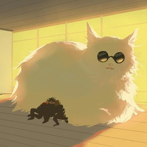 🐈 Стикер «Cat Kaisen-1 ‍⬛» для Telegram