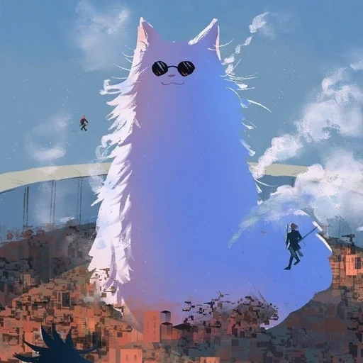 🐈 Стикер «Cat Kaisen-1 ‍⬛» для Telegram