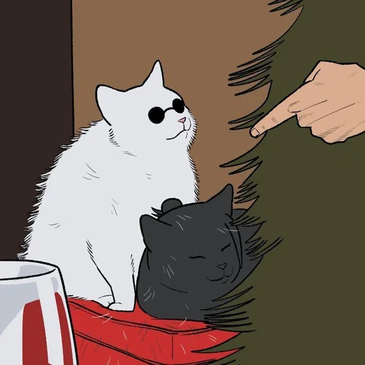 🐈 Стикер «Cat Kaisen-1 ‍⬛» для Telegram