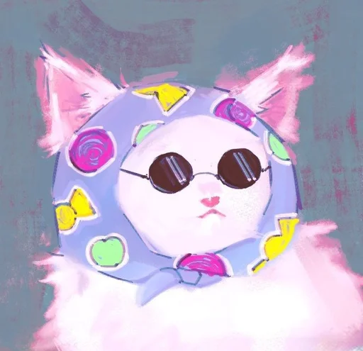 🐈 Стикер «Cat Kaisen-1 ‍⬛» для Telegram