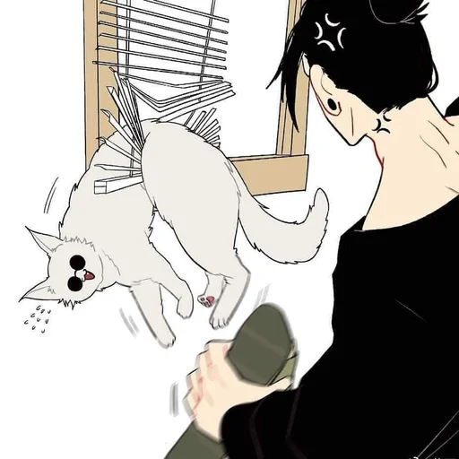 🐈 Стикер «Cat Kaisen-1 ‍⬛» для Telegram
