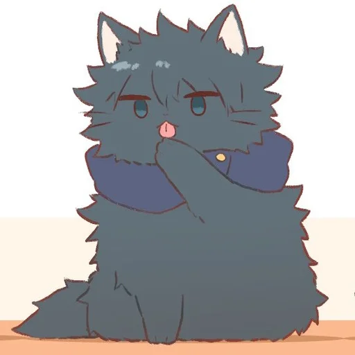 🐈 Стикер «Cat Kaisen-1 ‍⬛» для Telegram