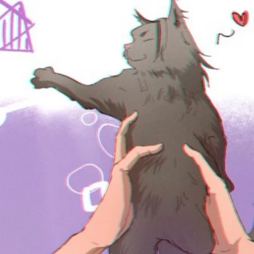 🐈 Стикер «Cat Kaisen-2 ‍⬛» для Telegram