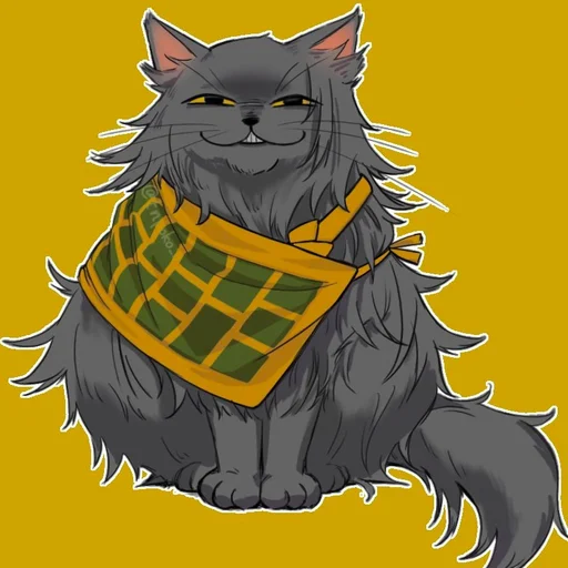 🐈 Стикер «Cat Kaisen-2 ‍⬛» для Telegram