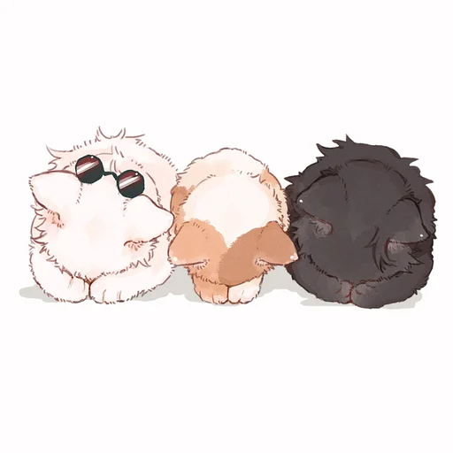 🐈 Стикер «Cat Kaisen-2 ‍⬛» для Telegram