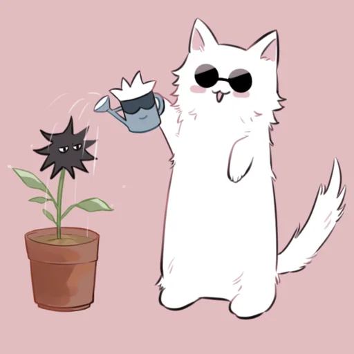 🐈 Стикер «Cat Kaisen-2 ‍⬛» для Telegram
