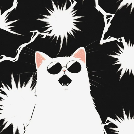 🐈 Стикер «Cat Kaisen-2 ‍⬛» для Telegram