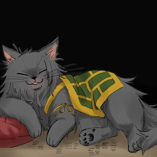 🐈 Стикер «Cat Kaisen-2 ‍⬛» для Telegram