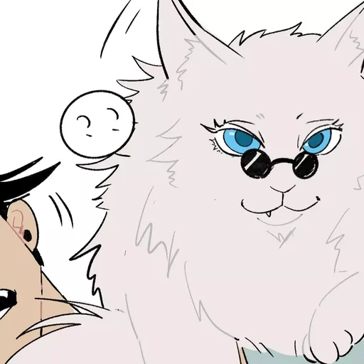 🐈 Стикер «Cat Kaisen-2 ‍⬛» для Telegram