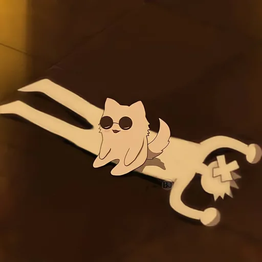🐈 Стикер «Cat Kaisen-2 ‍⬛» для Telegram