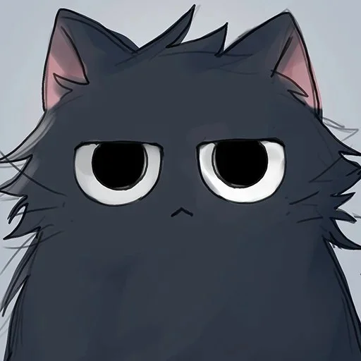 🐈 Стикер «Cat Kaisen-2 ‍⬛» для Telegram