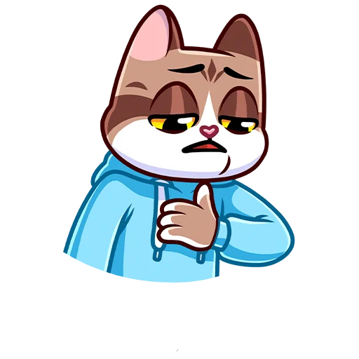 😌 Стикер «Котэус без текста» для Telegram
