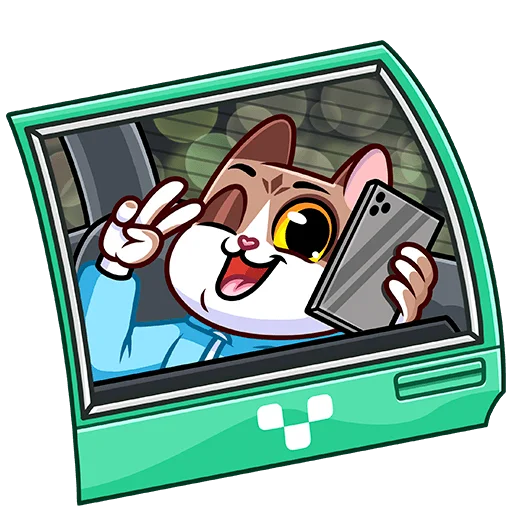 😉 Стикер «Котэус без текста» для Telegram