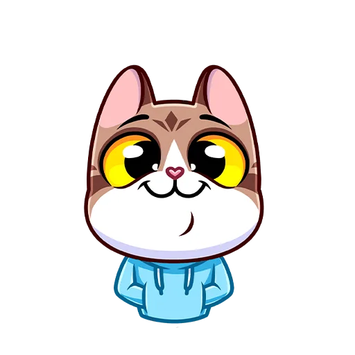 😌 Стикер «Котэус без текста» для Telegram