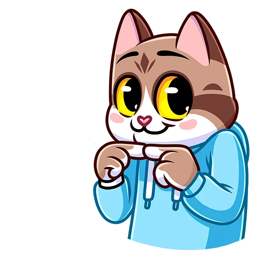 🤗 Стикер «Котэус без текста» для Telegram