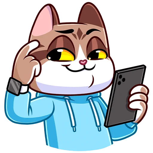 🧠 Стикер «Котэус без текста» для Telegram