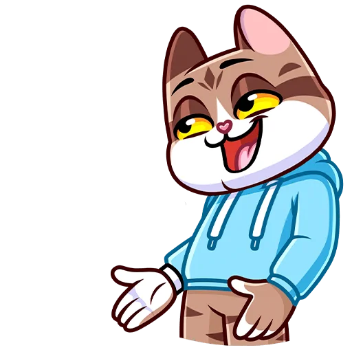 😏 Стикер «Котэус без текста» для Telegram