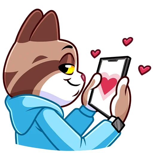 🥰 Стикер «Котэус без текста» для Telegram