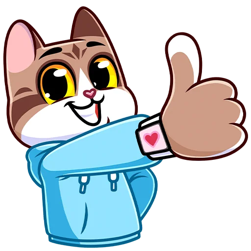 Стикерпак Котэус без текста для Telegram
