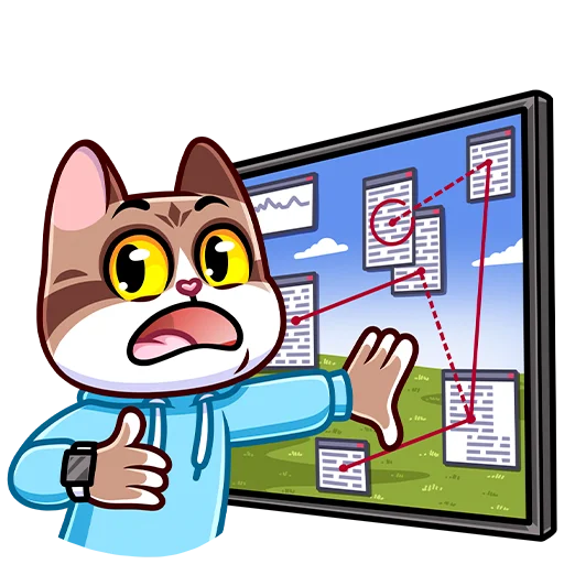 😨 Стикер «Котэус без текста» для Telegram