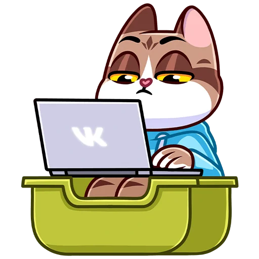 👨‍💻 Стикер «Котэус без текста» для Telegram