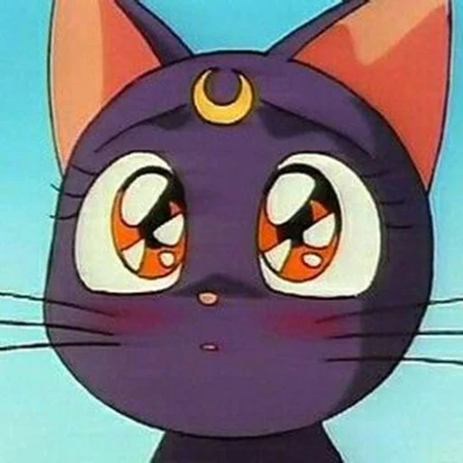 🥺 Стикер «кошка Луна сейлор мун» для Telegram