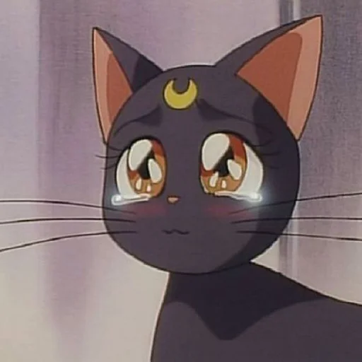 🥺 Стикер «кошка Луна сейлор мун» для Telegram