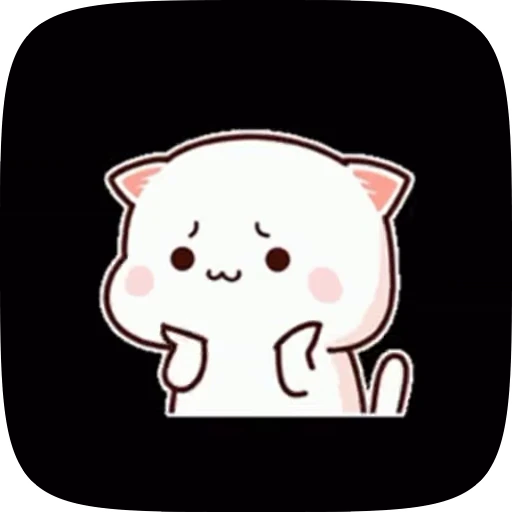😘 Стикер «cute cat mochi» для Telegram