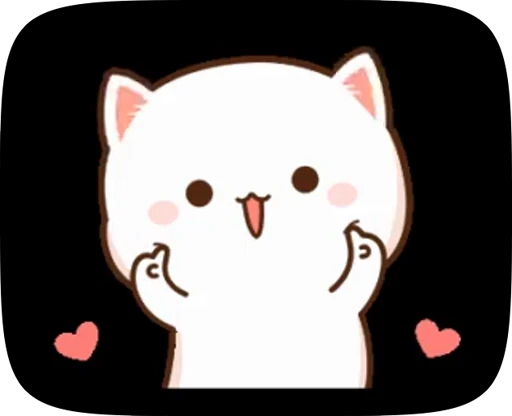 😌 Стикер «cute cat mochi» для Telegram