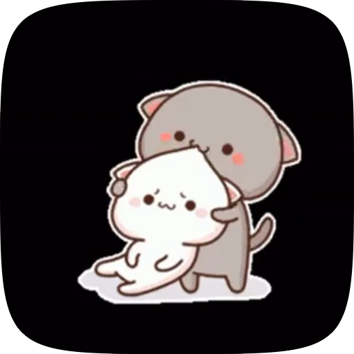 😘 Стикер «cute cat mochi» для Telegram