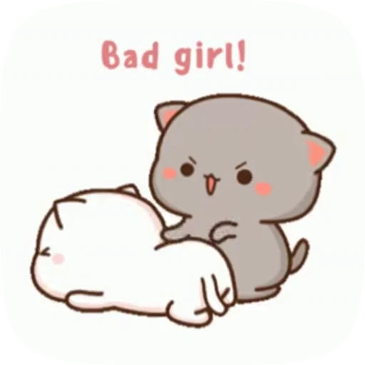 😡 Стикер «cute cat mochi» для Telegram