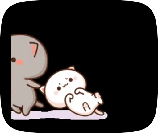 😡 Стикер «cute cat mochi» для Telegram