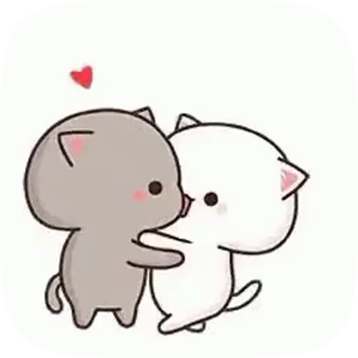 😘 Стикер «cute cat mochi» для Telegram