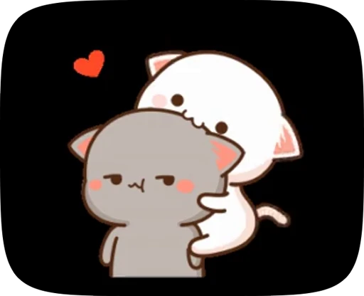 😘 Стикер «cute cat mochi» для Telegram