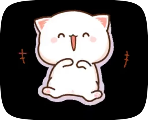 😁 Стикер «cute cat mochi» для Telegram