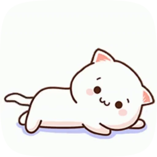 🙂 Стикер «cute cat mochi» для Telegram