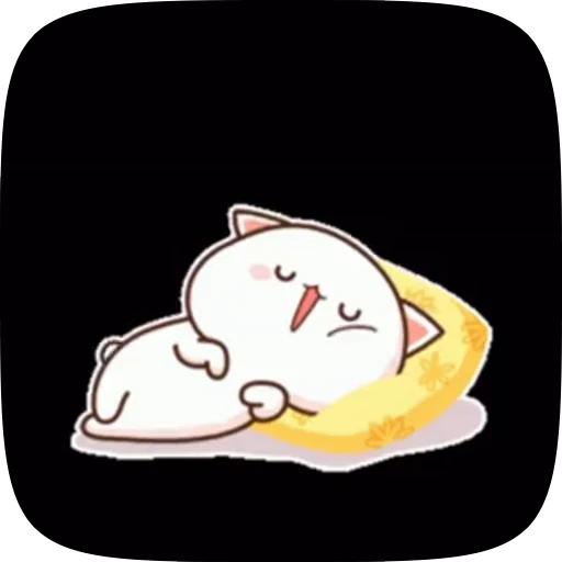😴 Стикер «cute cat mochi» для Telegram