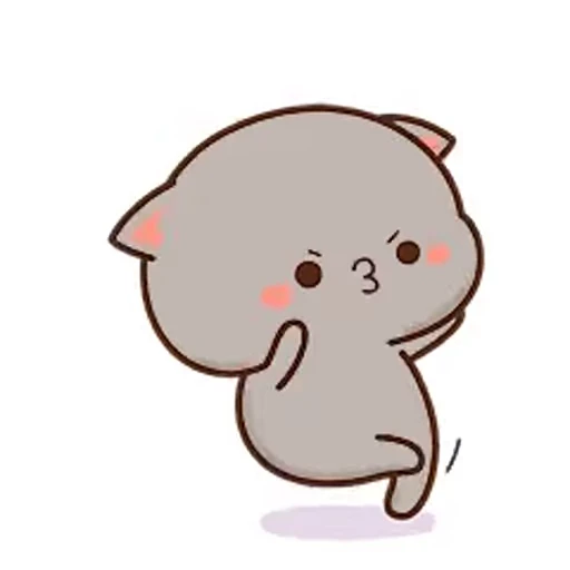 😒 Стикер «cute cat mochi» для Telegram