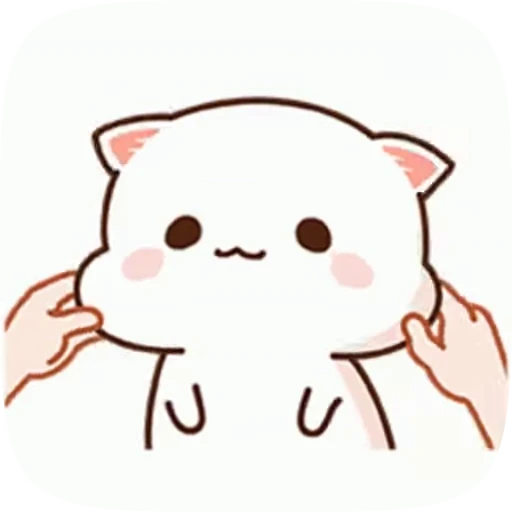 😍 Стикер «cute cat mochi» для Telegram