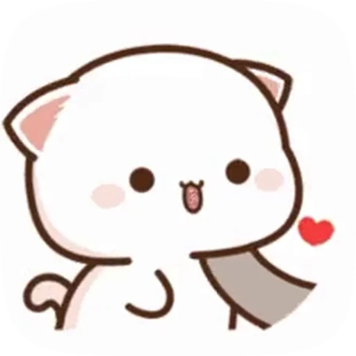 😗 Стикер «cute cat mochi» для Telegram