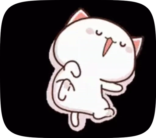 Стикерпак cute cat mochi для Telegram
