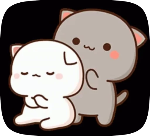 😒 Стикер «cute cat mochi» для Telegram
