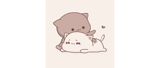 🙂 Стикер «cute cat mochi» для Telegram
