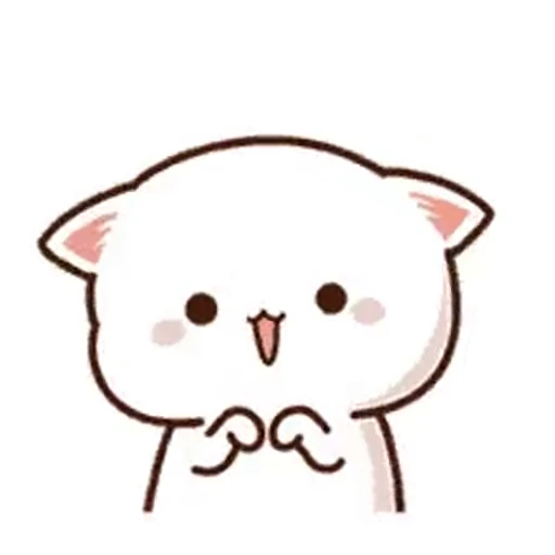 🥰 Стикер «cute cat mochi» для Telegram