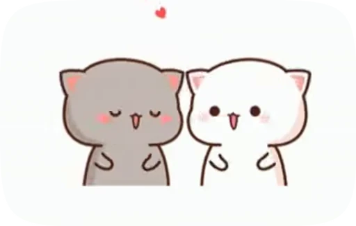 💋 Стикер «cute cat mochi» для Telegram