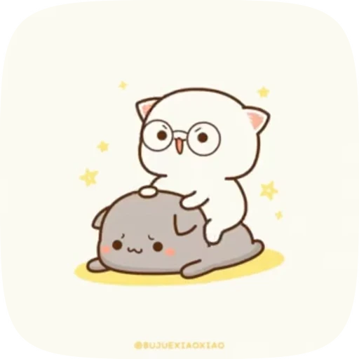 😏 Стикер «cute cat mochi» для Telegram
