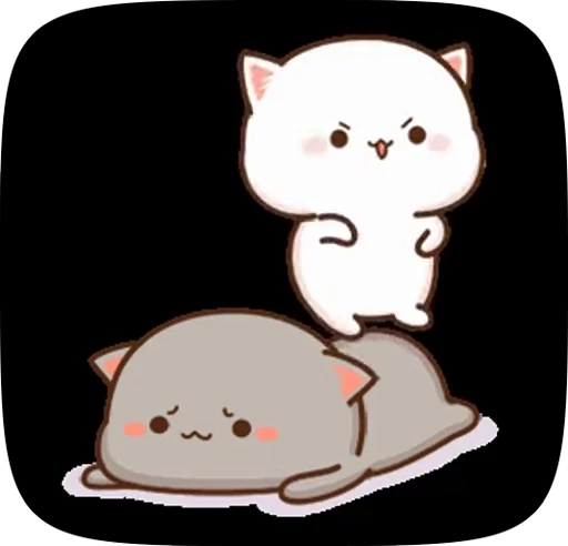 😡 Стикер «cute cat mochi» для Telegram