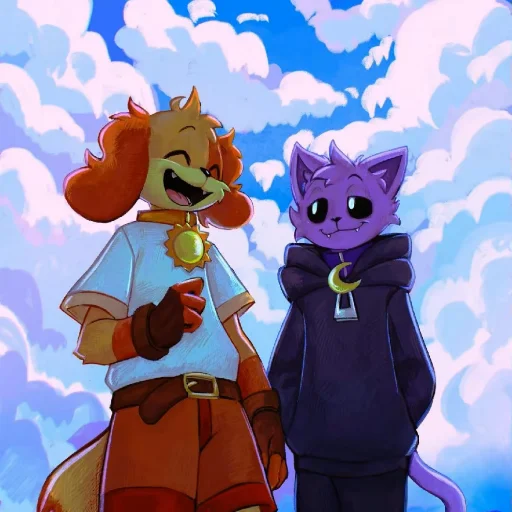 ☀️ Стикер «DOGDAY and CATNAP» для Telegram
