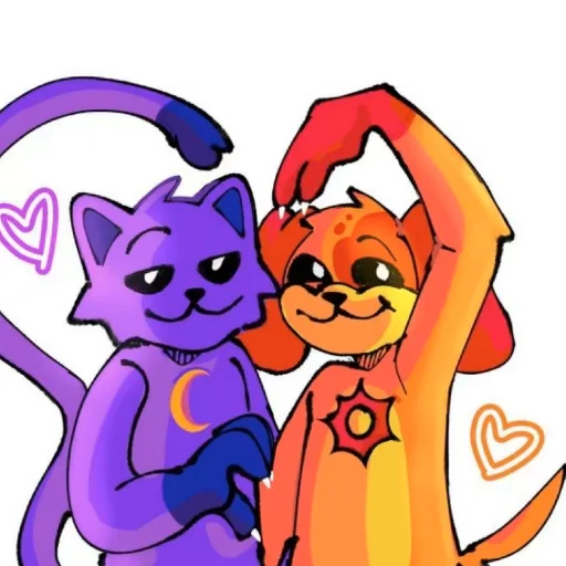 ☀️ Стикер «DOGDAY and CATNAP» для Telegram